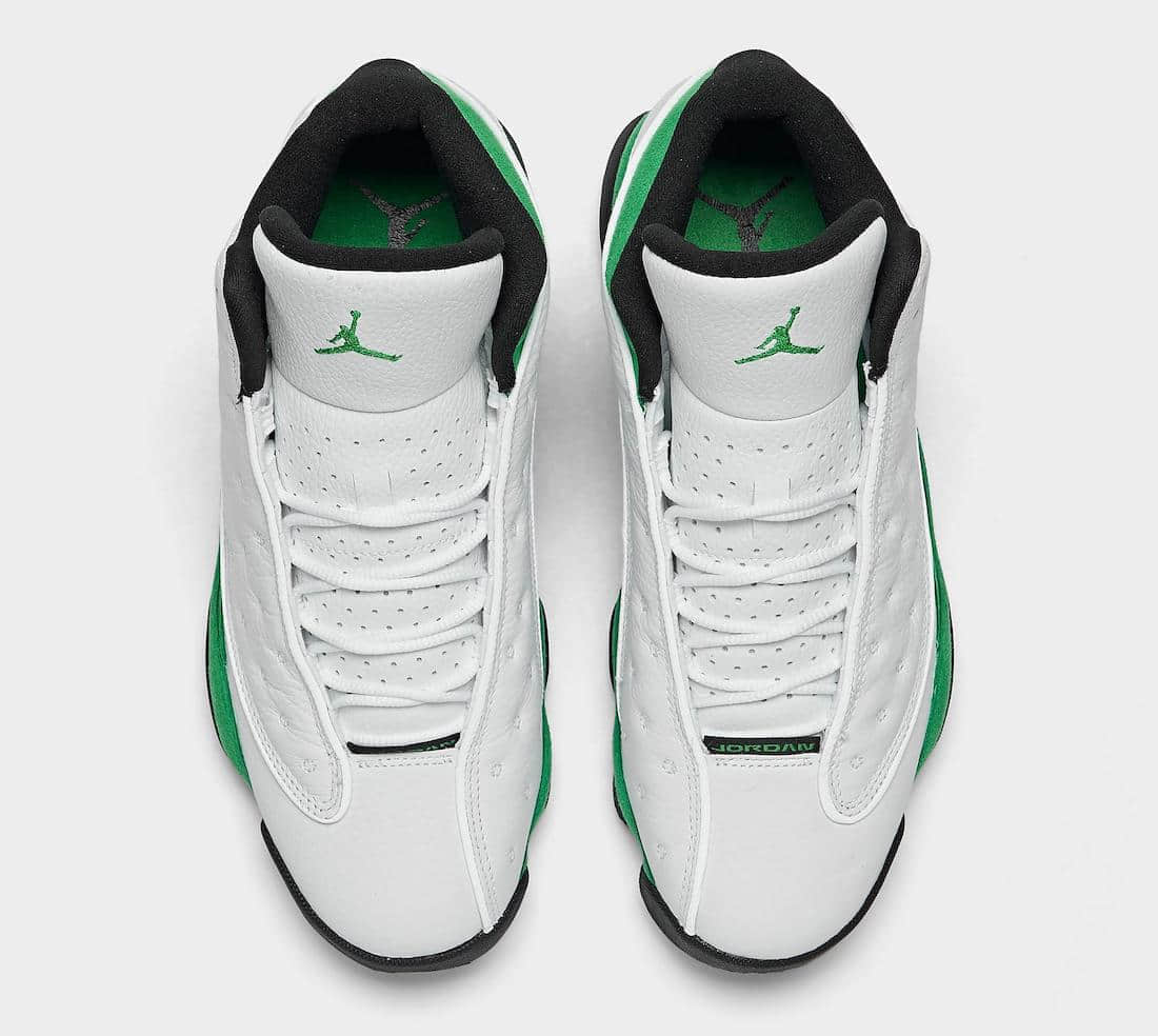 酷似天价雷阿伦限定！AJ13 “Lucky Green”最新实物图曝光！ 货号：DB6537-113