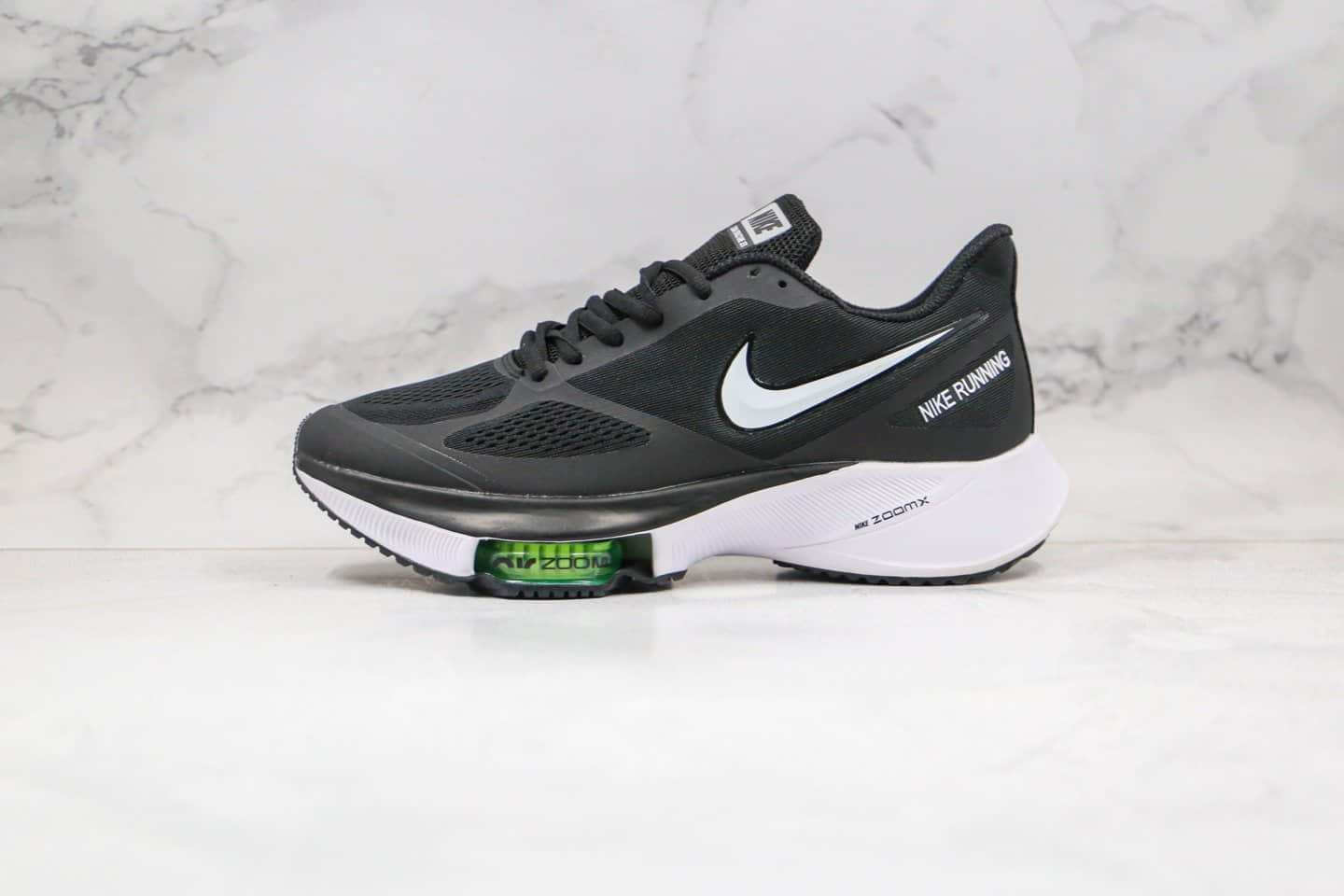 耐克Nike Air ZooM Pegasus Tempo NEXT%纯原版本马拉松透气气垫缓震跑鞋黑白色原档案数据开发 货号：CI9923-083