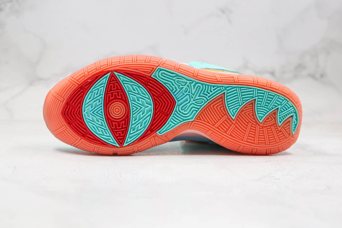 耐克conceptsxnikekyrie6纯原版本欧文6代篮球鞋埃及圣甲虫绿粉橘色