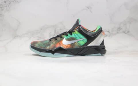 耐克Nike Zoom Kobe VII纯原版本科比7代黑绿橙色渐变篮球鞋内置碳板支持实战 货号：520810-001