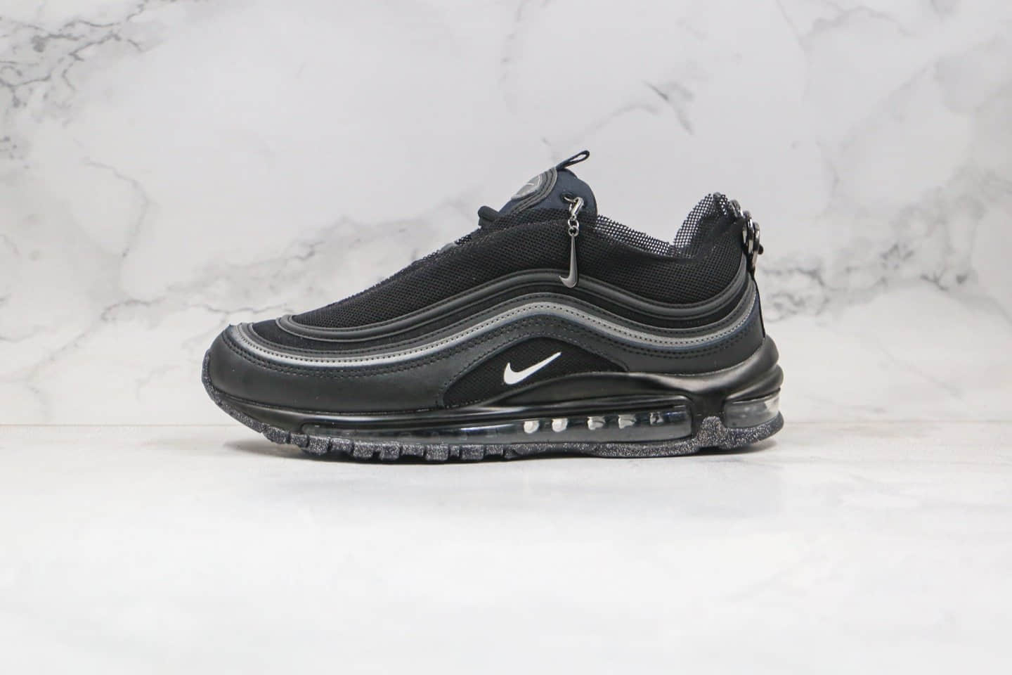 耐克Nike Air Max 97纯原版本复古子弹气垫运动跑步鞋黑武士配色原楦开发楦型 货号：CV9552-001