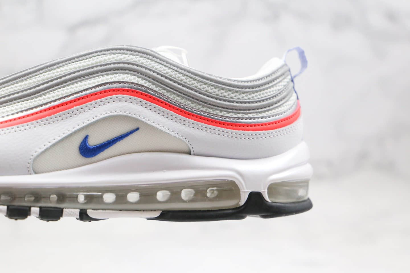 耐克Nike Wmns Air Max 97纯原版本子弹气垫鞋Max97新白红色内置真小潘气垫 货号：CZ6087-101