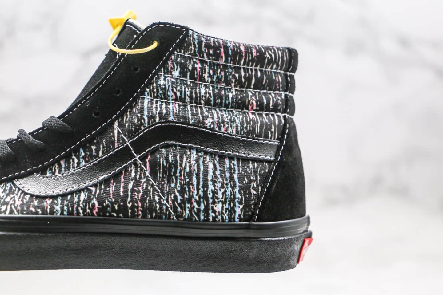 万斯Vans Vault OG SK8-Hi LX公司级版本高帮电视雪花黑彩色硫化板鞋原厂硫化大底内置钢印