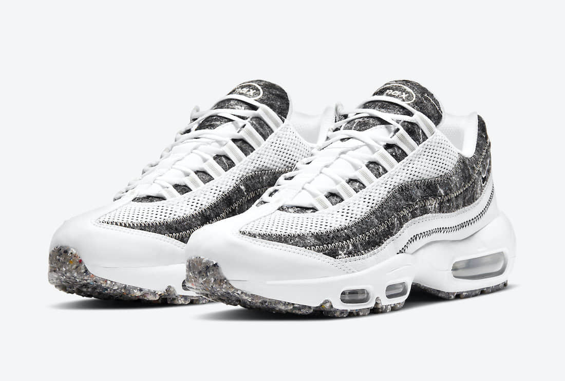 黑白奥利奥配色！全新可回收Air Max 95即将登场！ 货号：CV8830-100