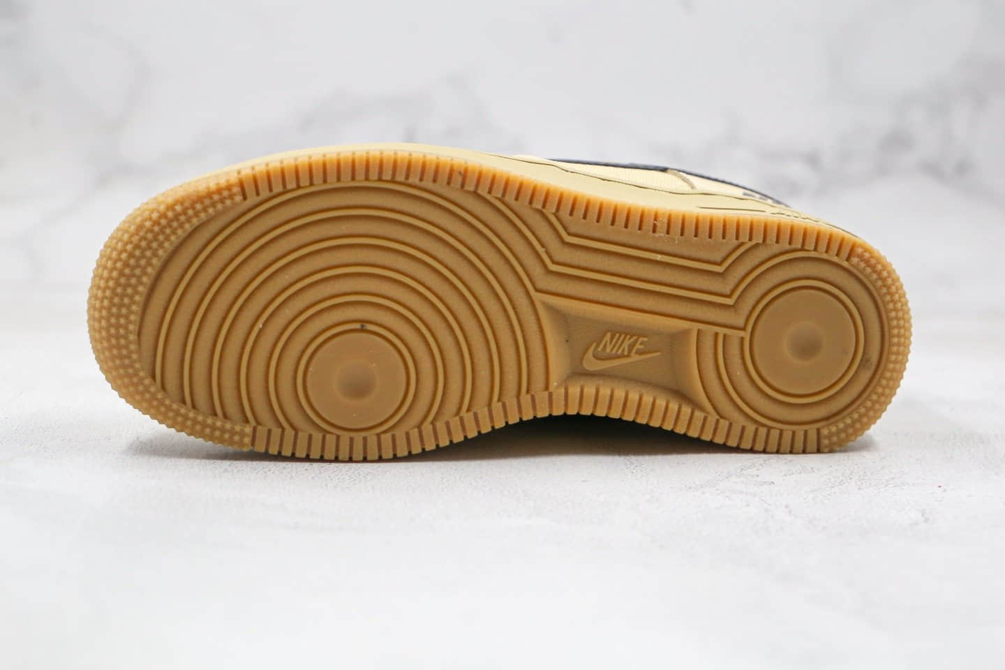 耐克Nike Air Force 1 PRM CLOT纯原版本低帮空军一号机能卡其色板鞋内置全掌Sole气垫 货号：CQ4215-700