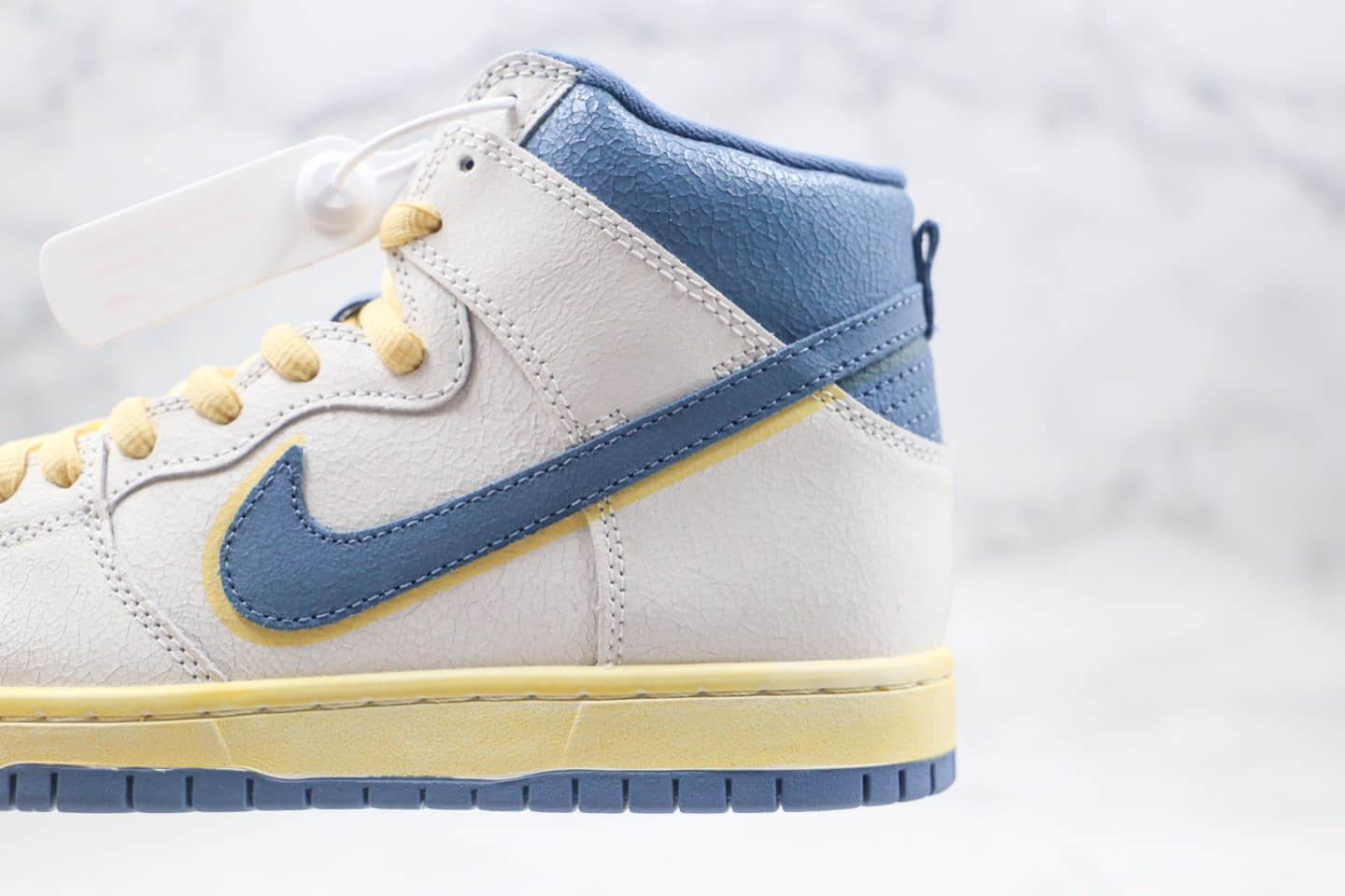 耐克Nike Dunk SB High Lost at Sea x Atlas迷失海洋联名款纯原版本高帮SB DUNK爆裂纹灰蓝色板鞋原盒原标 货号：CZ3334-100