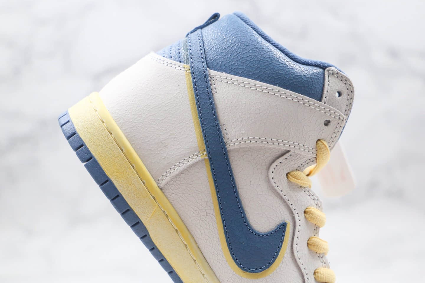 耐克Nike Dunk SB High Lost at Sea x Atlas迷失海洋联名款纯原版本高帮SB DUNK爆裂纹灰蓝色板鞋原盒原标 货号：CZ3334-100