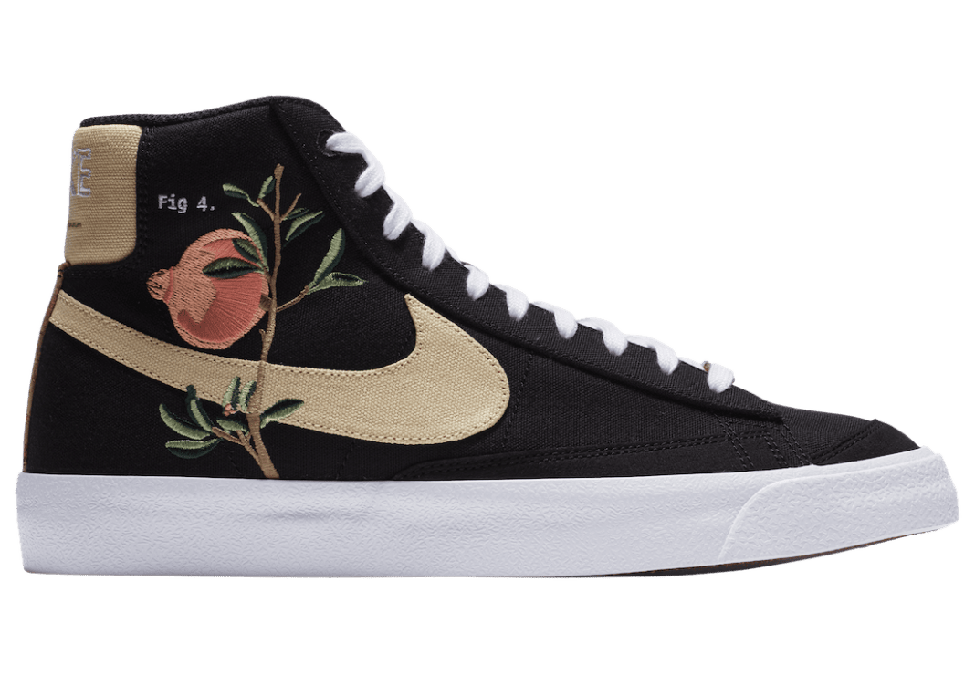 石榴刺绣点缀！全新中国风Nike Blazer Mid即将登场！ 货号：CI1166-001