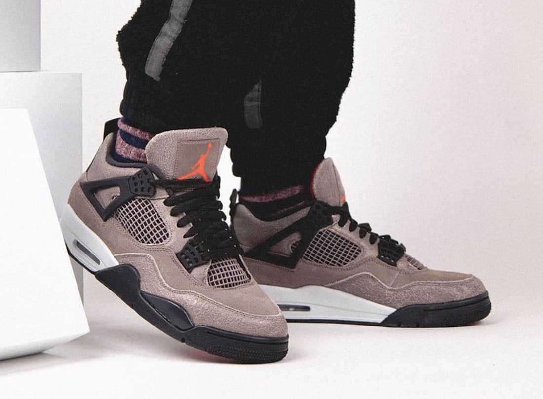 TS x AJ4亲友限定既视感！AJ4 “Taupe Haze”上脚效果不俗！货号：DB0732-200