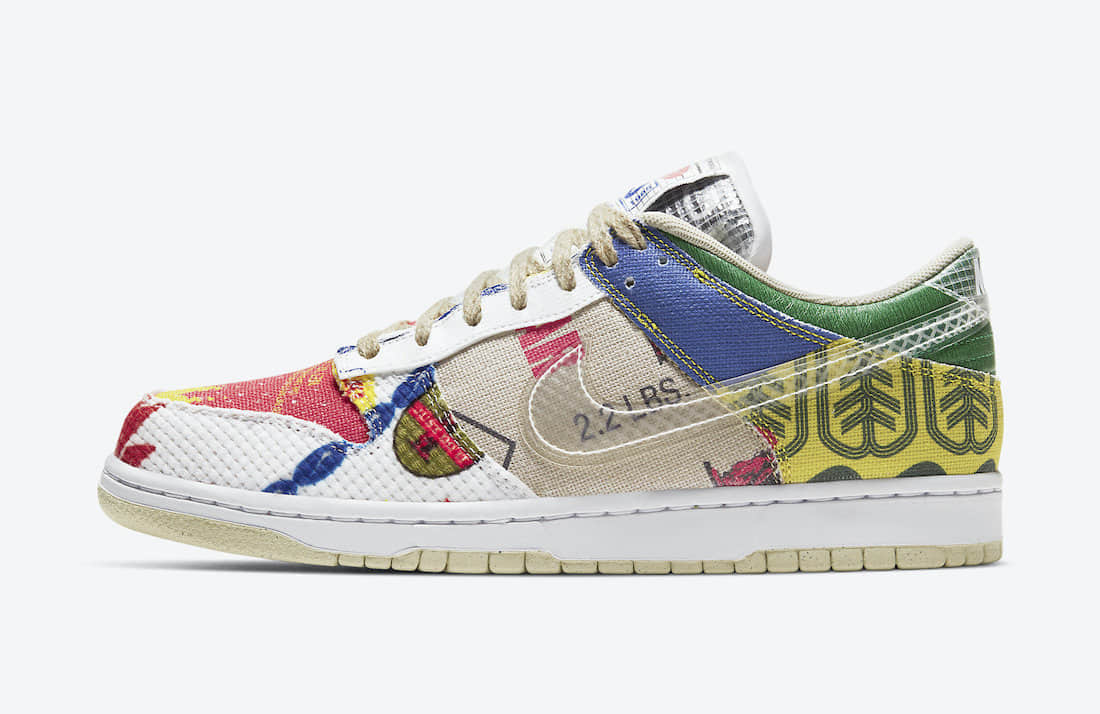 买鞋还送购物袋！Nike Dunk Low “City Market”下月登场！ 货号：DA6125-900