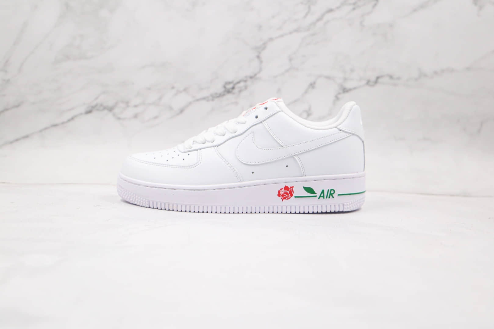 耐克Nike Air Force 1 Low White Rose纯原版本低帮空军一号白玫瑰板鞋原楦头纸板打造 货号：CU6312-100