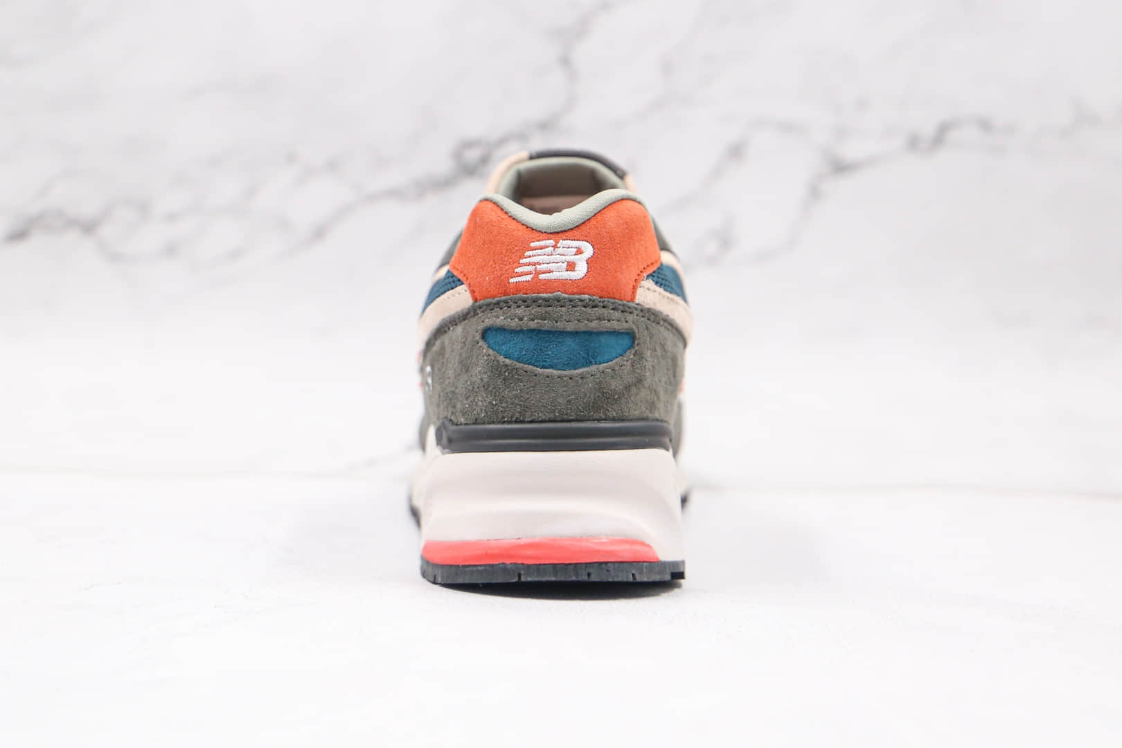 新百伦New Balance 999纯原版本灰橘蓝色NB999复古慢跑鞋原楦头纸板打造 货号：ML999JOL