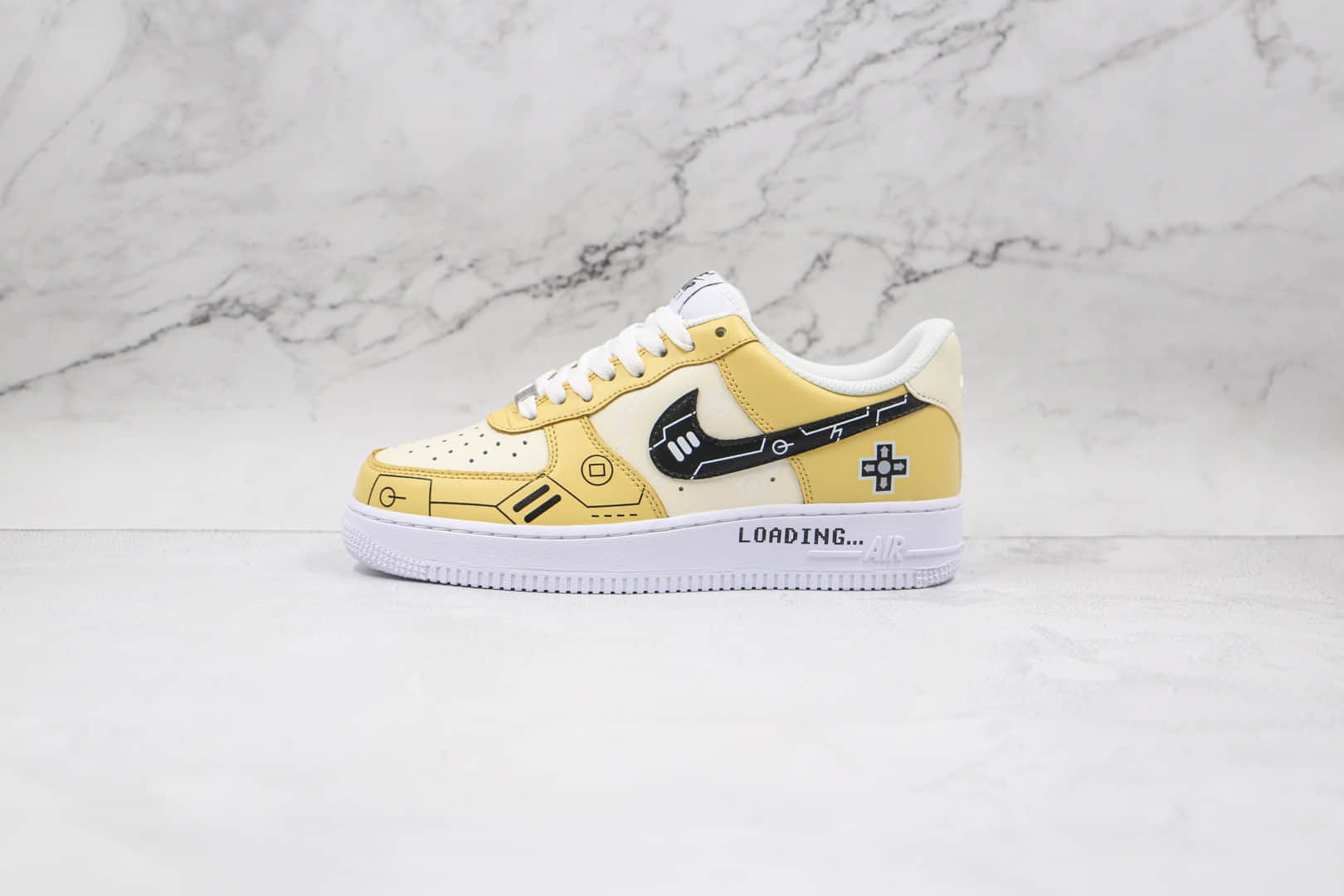 耐克Nike Air Force 1 Low 07纯原版本低帮空军一号电玩柠檬黄板鞋原楦头纸板打造 货号：CW2288-113