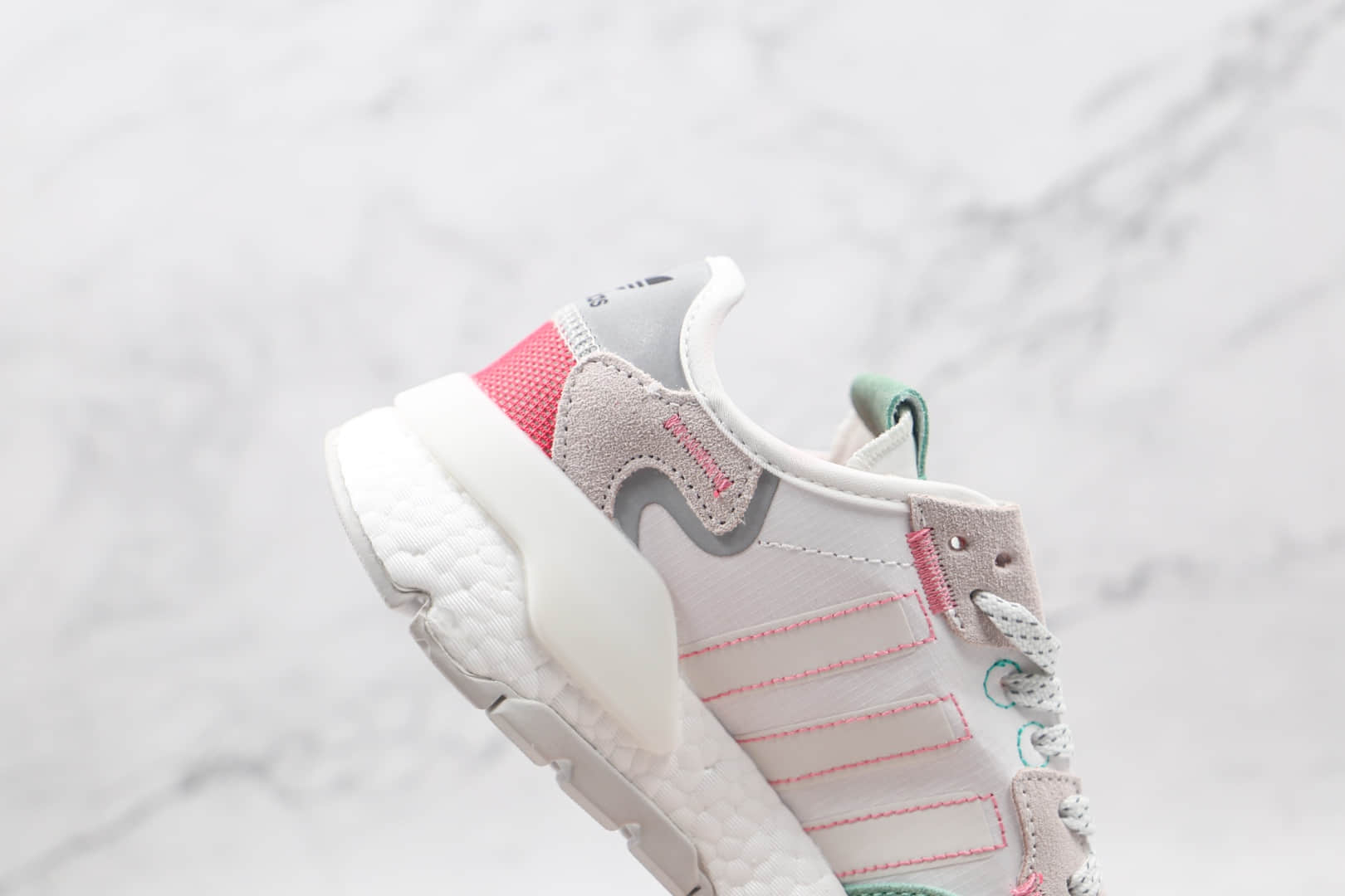 阿迪达斯Adidas Nite Jogger 2019 Boost纯原版本夜行者一代灰绿色爆米花跑鞋原楦头纸板打造 货号：HO3251