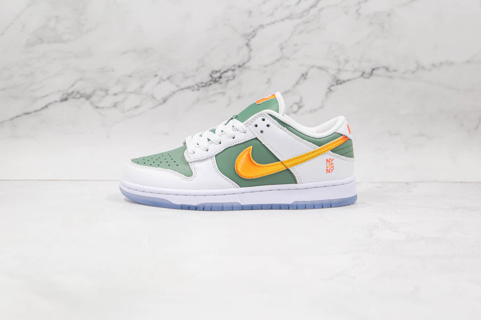 耐克Nike Dunk Low'NY vs. NY纯原版本低帮DUNK白绿黄色纽约对纽约配色板鞋原盒原标 货号：DN2489-300