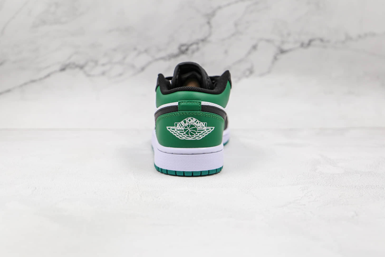 乔丹Air Jordan 1 Low Green Toe纯原版本低帮AJ1黑绿脚趾凯尔特人板鞋原档案数据开发 货号：553558-371