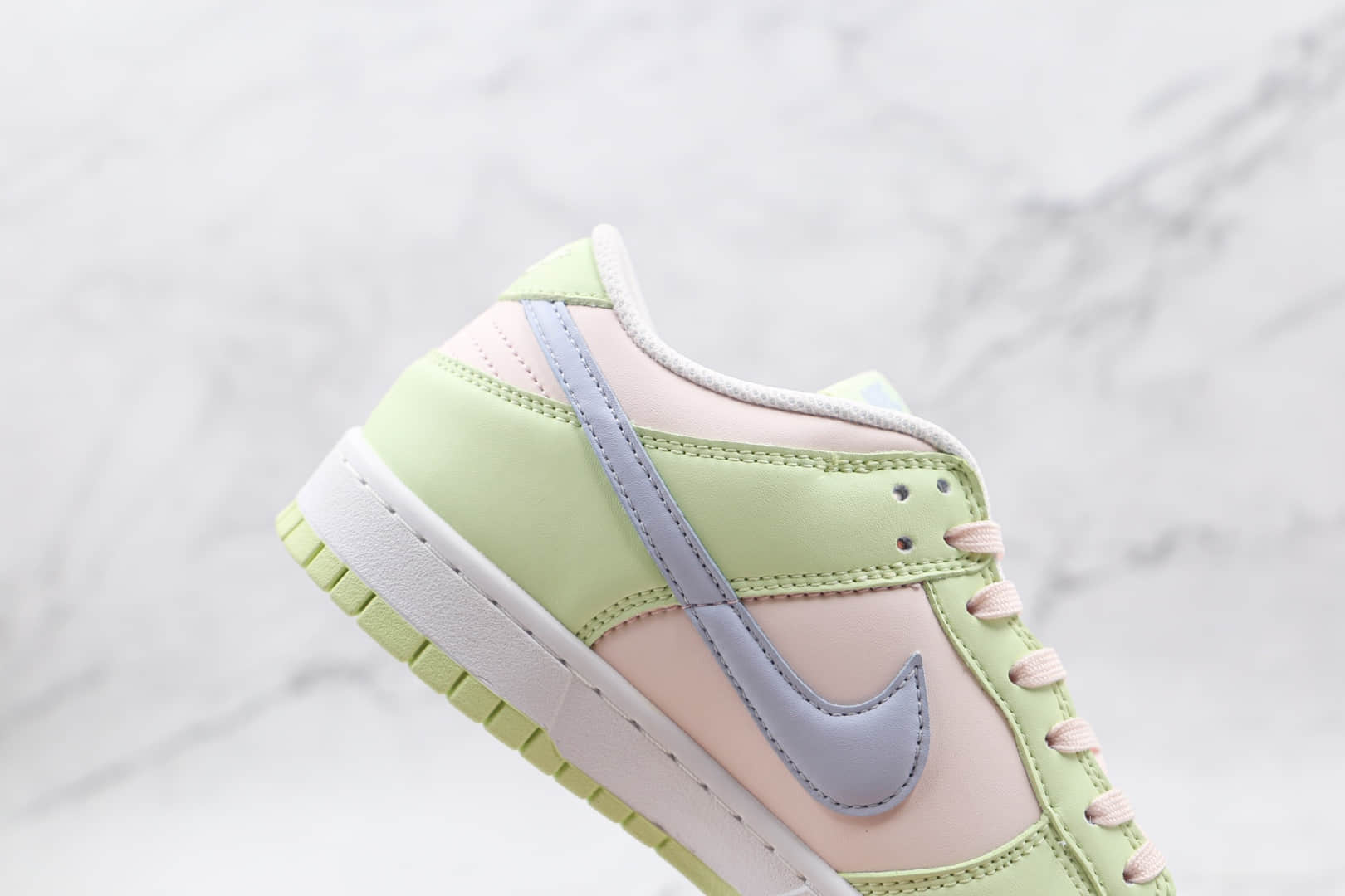 耐克Nike Dunk Low “Light Soft Pink”纯原版本低帮Dunk冰柠黄粉原装头层打造 货号：DD1503-600