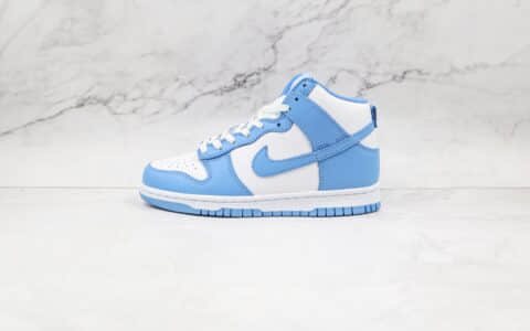 耐克Nike Dunk High SE纯原版本高帮DUNK北卡蓝板鞋原鞋开模一比一打造 货号：DD1869-107