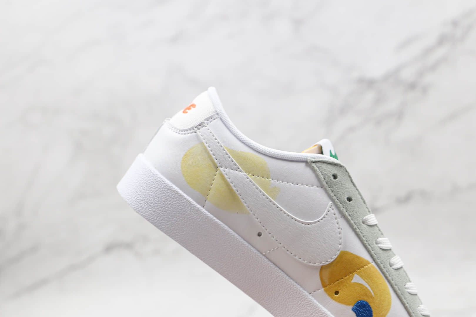 耐克NIKE Blazer LOW 77 VNTG纯原版本低帮开拓者Flyleather联名款涂鸦板鞋原档案数据开发 货号：DM0882-100