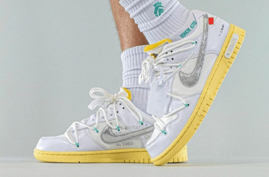 OW x Nike Dunk “The 50”编号01上脚图释出！想冲！