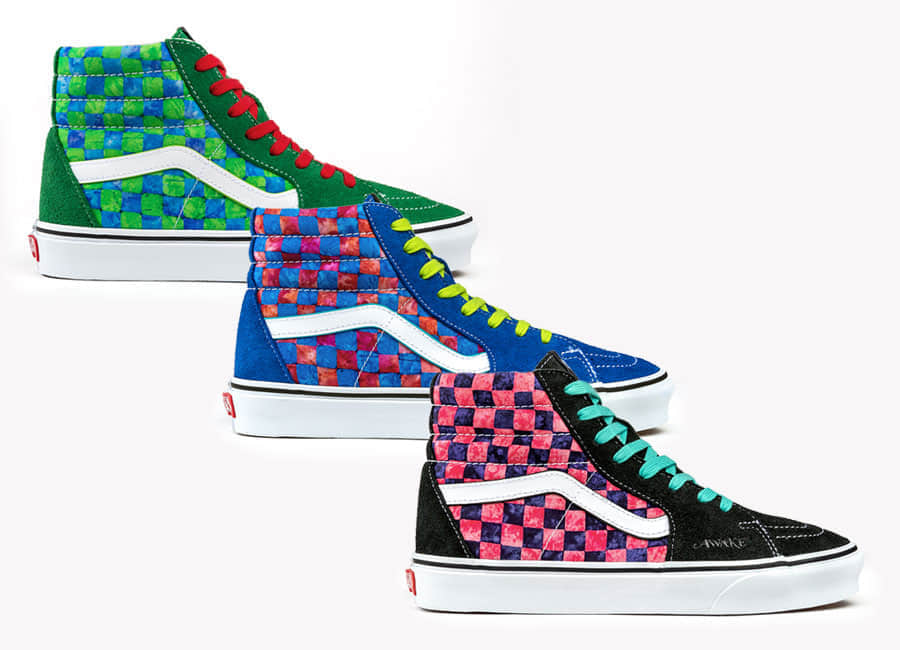 Awake NY x Vans Sk8-Hi联名来袭！棋盘格看花眼！