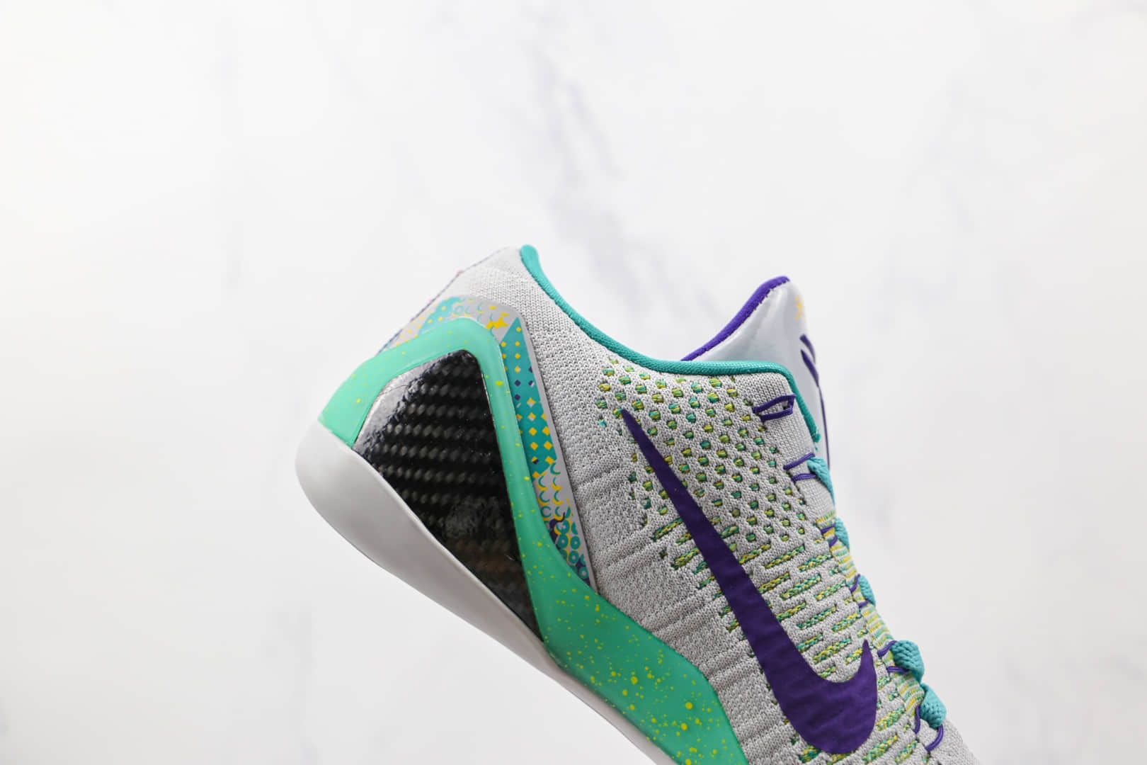 耐克Nike Zoom Kobe IX纯原版本科比9代灰绿紫色篮球鞋支持实战 货号：630487-005