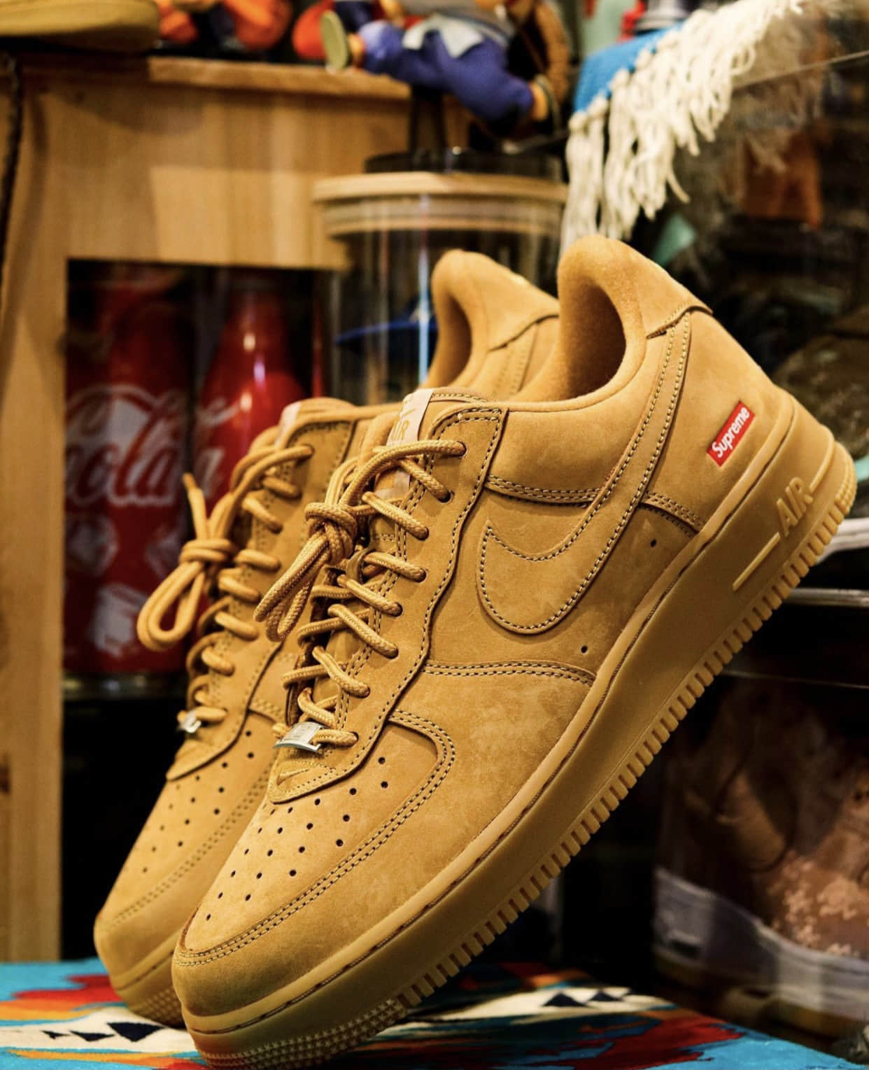 Supreme x Nike AF1小麦色已售罄！猝不及防！