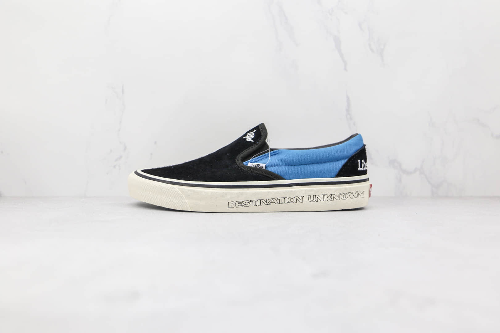 万斯Vans Authentic DX Liberaiders联名款公司级版本黑蓝色硫化麂皮帆布鞋原盒原标