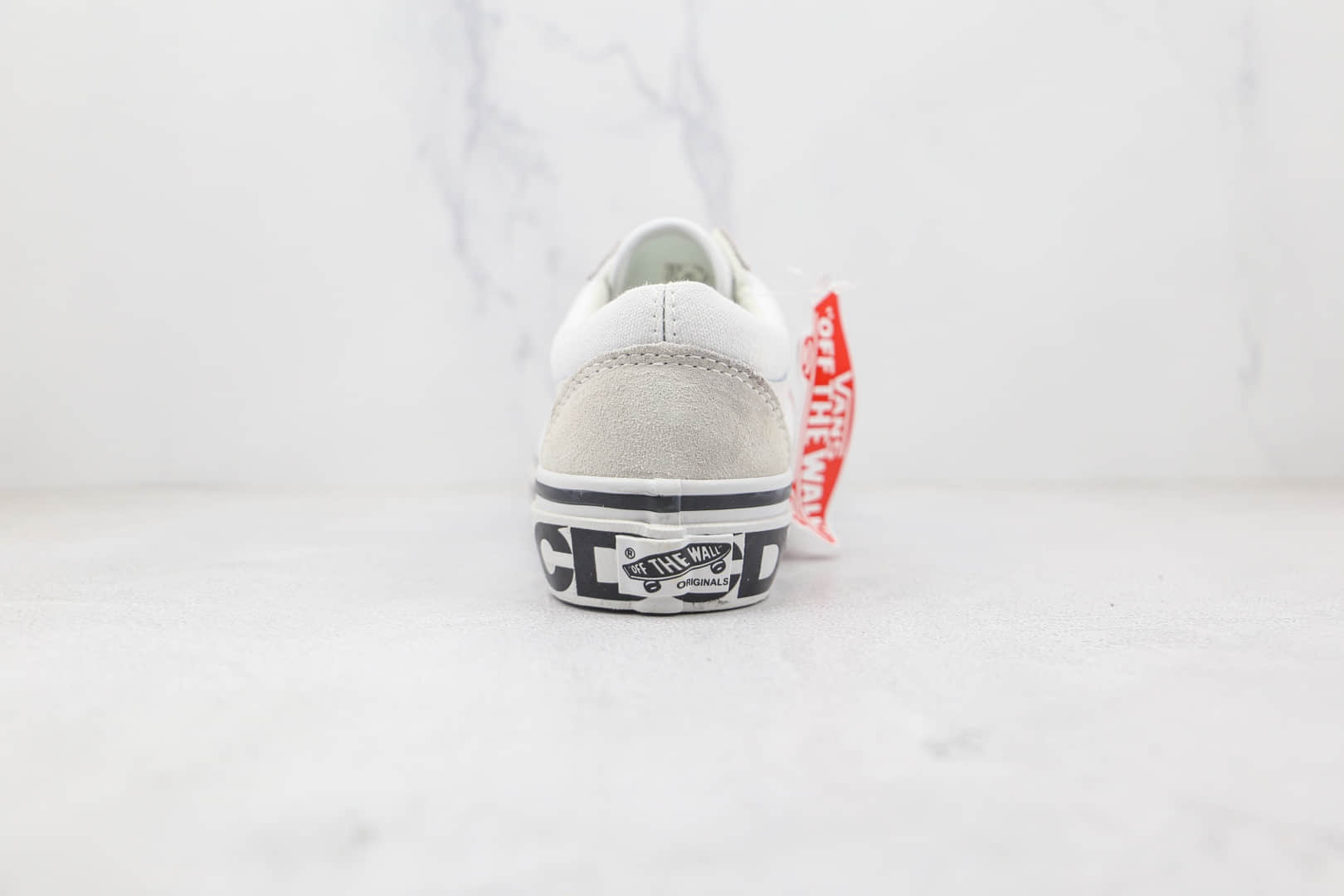 万斯Vans Old Skool COMME des GARÇONS x CDG联名款公司级版本黑白色硫化帆布鞋原盒原标