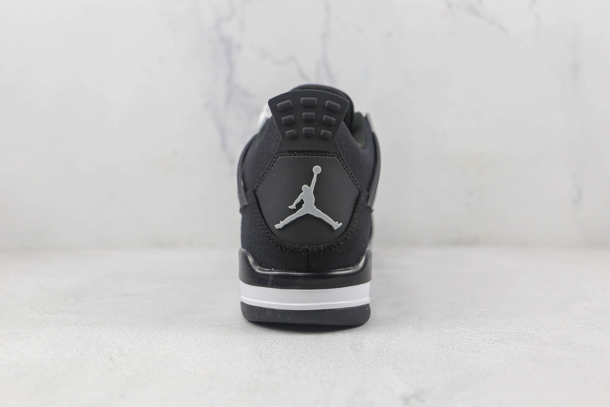 乔丹Air Jordan 4 Retro Black Canvas莆田天花板纯原复刻AJ4酷黑丹宁配色篮球鞋原鞋开模 货号：DH7138-006