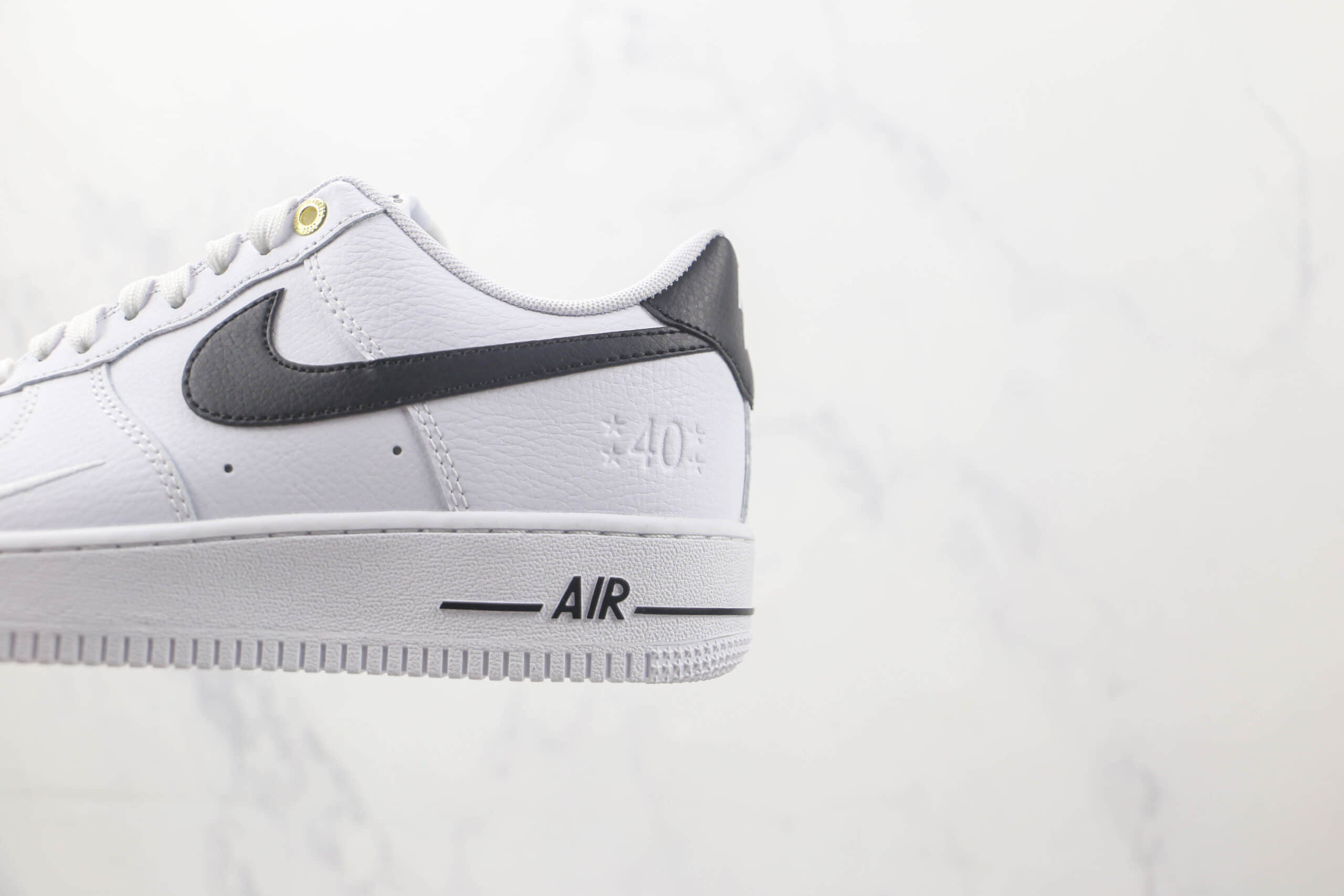 耐克Nike Air Force 1 Low 07莆田纯原复刻版本低帮空军一号黑银色板鞋内置气垫原盒原标 货号：DQ7658-100