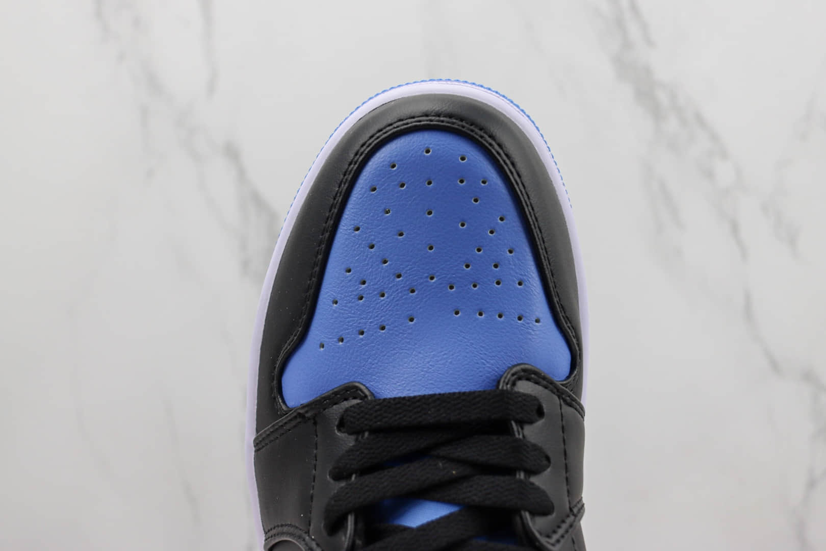 乔丹Air Jordan 1 Low纯原版本低帮AJ1黑蓝色篮球鞋 莆田AJ货源 货号：553558-041