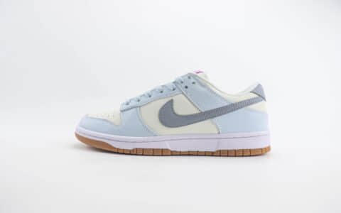 耐克Nike SB Dunk Low纯原版本低帮SB Dunk米灰淡蓝板鞋 莆田耐克货源 货号：FD9922-151