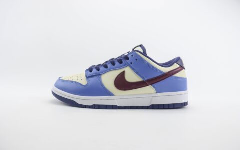 耐克Nike SB Dunk Low纯原版本低帮SB Dunk米白蓝酒红勾板鞋 莆田耐克代理 货号：FV8119-161