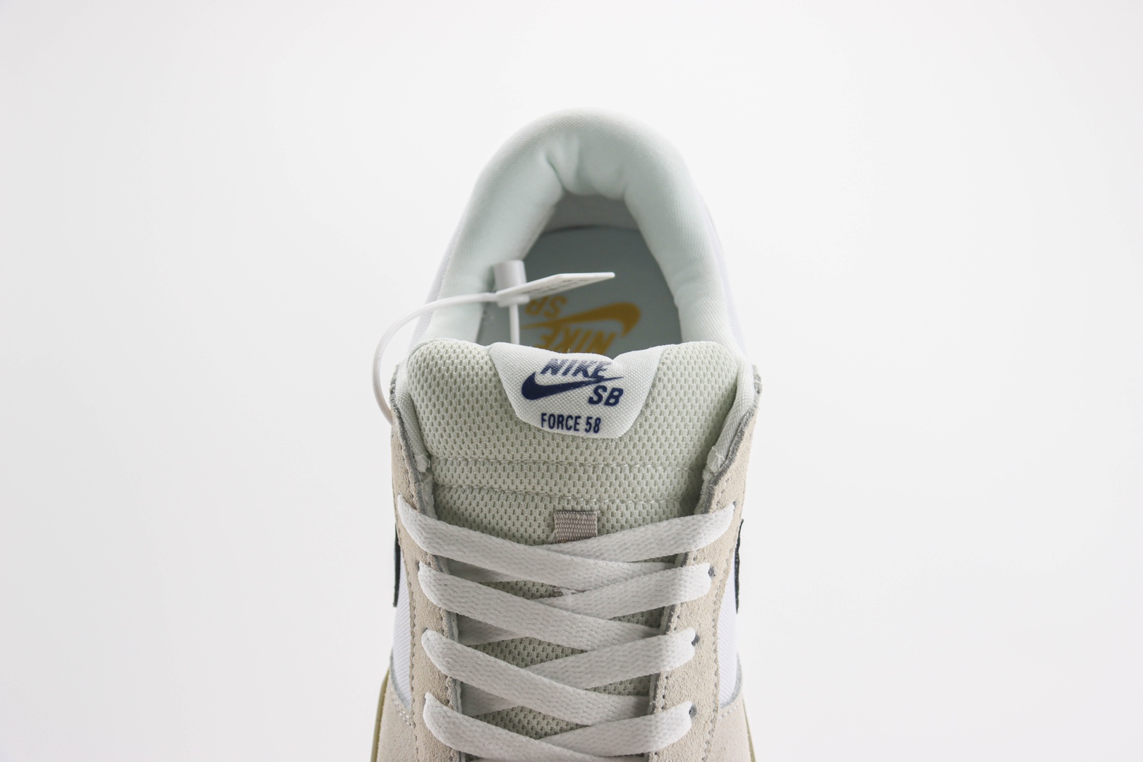 耐克Nike SB Force 58纯原版本白灰蓝复古板鞋 莆田耐克批发 货号：CZ2959-100