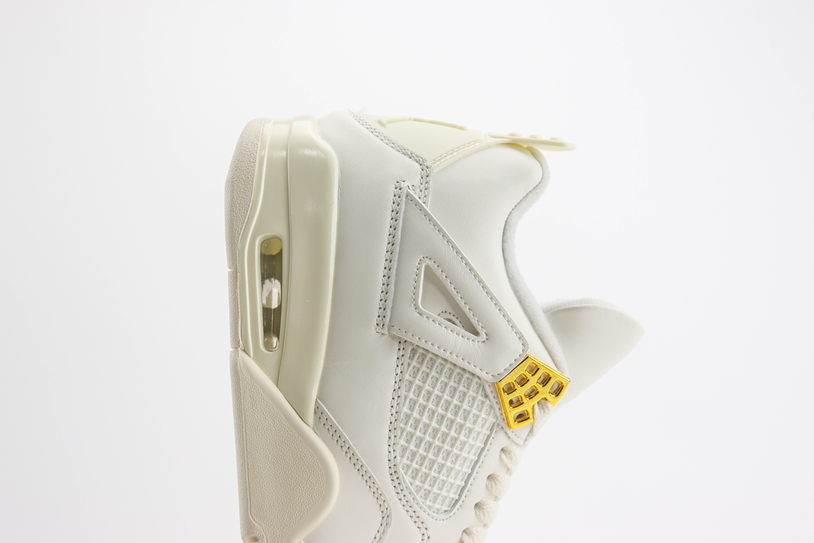 乔丹Air Jordan 4 Retro “Vivid Sulfur”纯原版本AJ4米白金男子篮球鞋 莆田AJ货源 货号：AQ9129-170