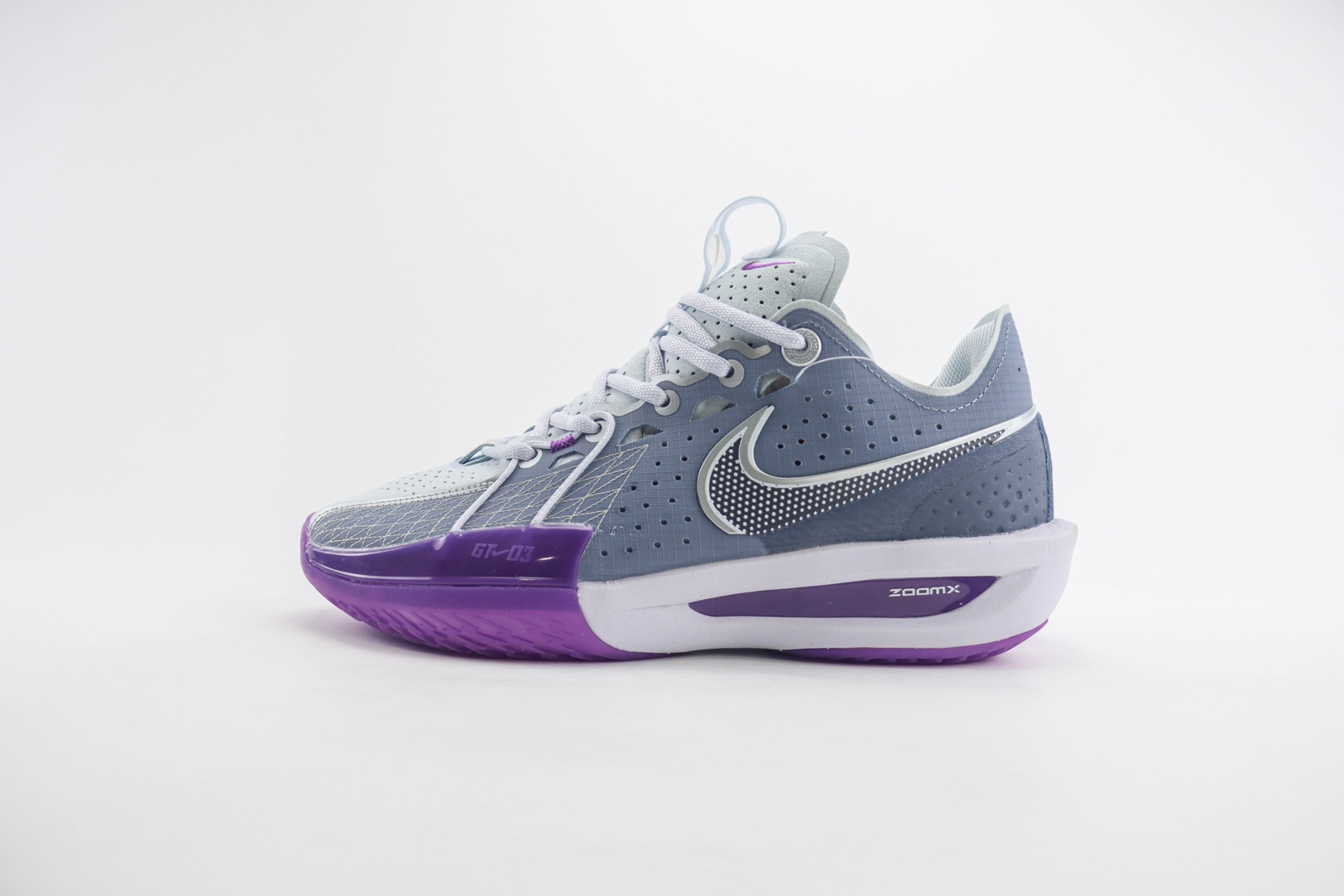 耐克Nike G.T. Cut 3 EP纯原版本灰紫色GT3.0实战篮球鞋 莆田耐克货源 货号：DV2918-400
