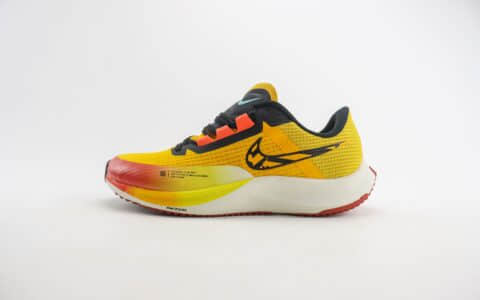 耐克Nike Air Zoom Rival Fly 3纯原版本红黄渐变马拉松轻量跑鞋 莆田耐克货源 货号：DO2424-739