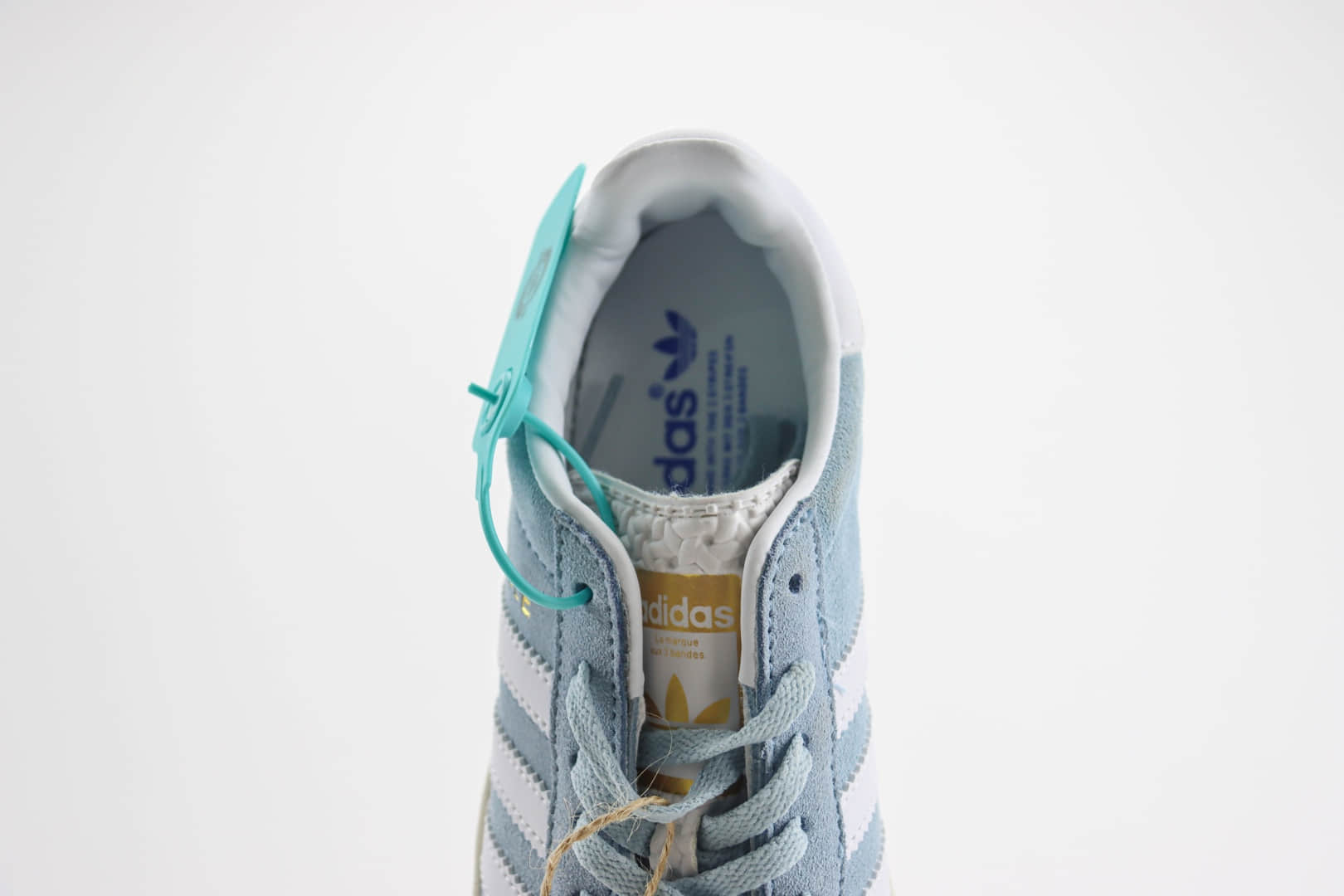 阿迪达斯adidas Originals Gazelle Bold W纯原版本湖水蓝三层厚底松糕增高板鞋 莆田复刻鞋货源 货号：ID6991