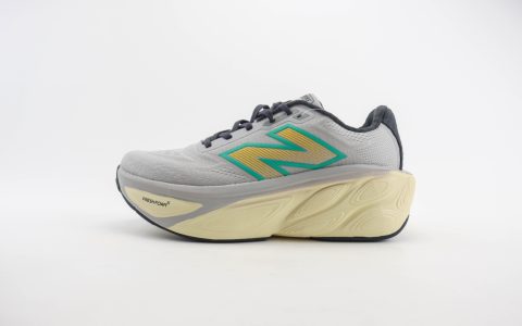 新百伦New Balance Fresh Foam纯原版本灰绿黄超轻量运动鞋 莆田新百伦货源 货号：MMORCG5