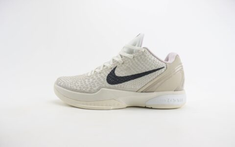 耐克Nike Zoom Kobe 6纯原版本科比6代白灰黑实战篮球鞋 莆田耐克工厂 货号：429659-302