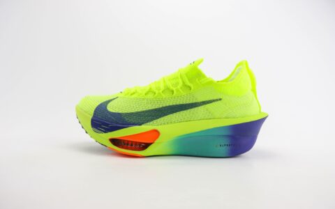 耐克Nike Air Zoom Alphafly NEXT%3纯原版本荧光绿马拉松跑鞋 莆田耐克货源 货号：FD8315-700