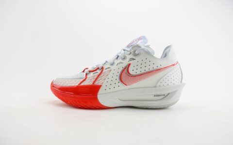 耐克Nike Air Zoom G.T.Cut 3 EP纯原版本白红GT3实战篮球鞋 莆田耐克货源 货号：DV2918-101
