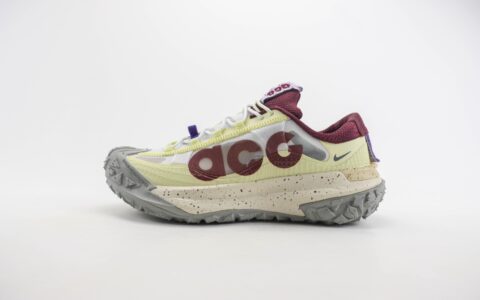 耐克Nike ACG Mountain Fly 2 Low纯原版本登山系列米黄酒红户外跑鞋 莆田耐克工厂 货号：HF5700-121