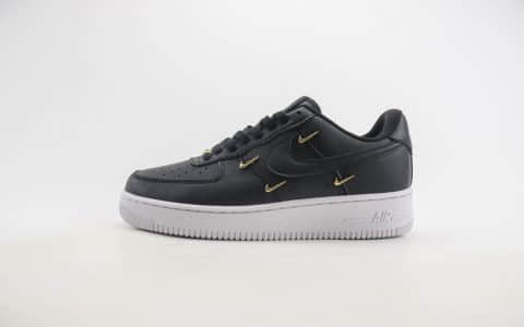 耐克Nike Air Force 1低帮空军一号四小勾黑色板鞋 莆田空军一号货源 货号：CT1990-001