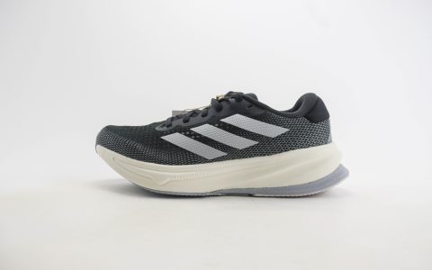 阿迪达斯Adidas Supernova Rise纯原版本黑白灰色慢跑鞋 莆田阿迪达斯货源 货号：IG5837