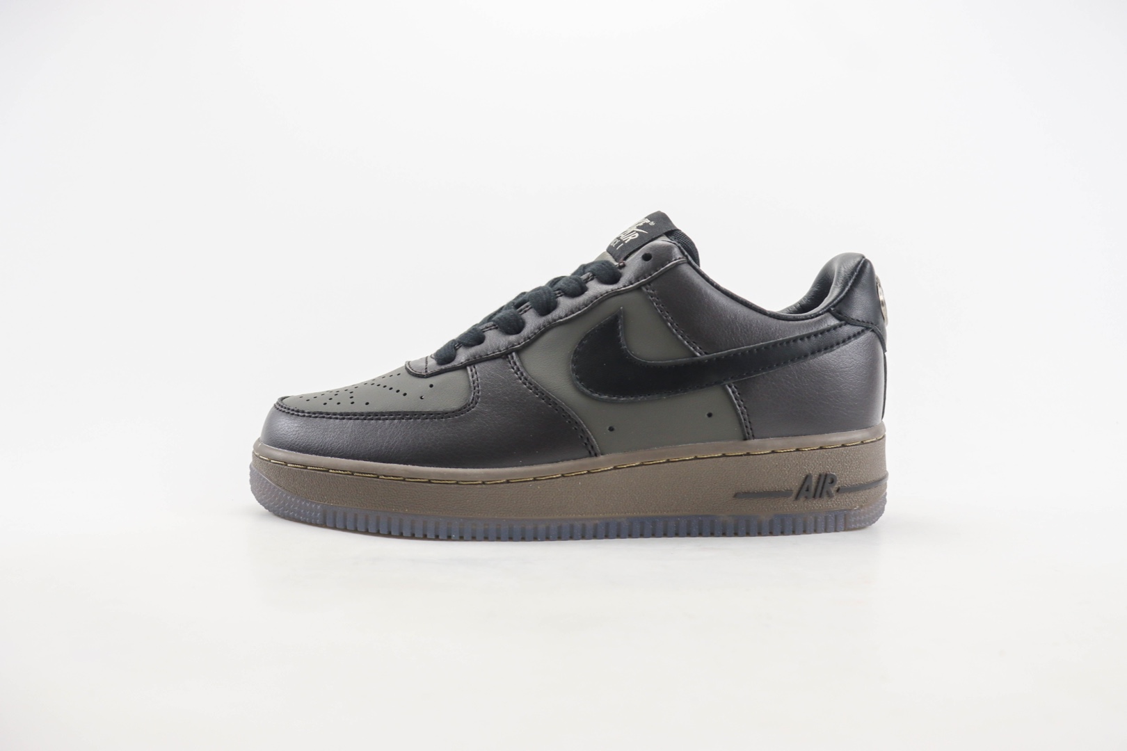 耐克Nike Air Force 1纯原版本低帮空军一号黑灰蓝色板鞋 莆田空军一号货源 货号：FZ4167-200