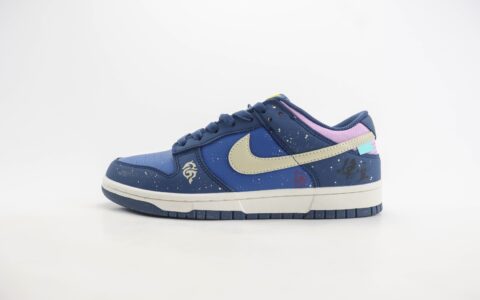 耐克Nike SB Dunk Low纯原版本低帮SB Dunk深蓝色黑神话悟空联名滑板板鞋 莆田耐克工厂 货号：FZ4621-001