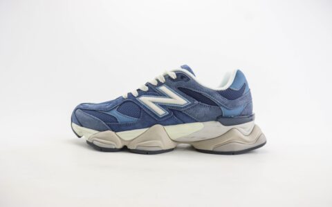 新百伦New Balance 9060纯原版本NB9060深蓝色复古慢跑鞋 莆田新百伦货源 货号：U9060EEF