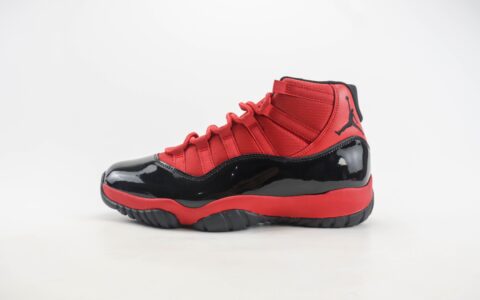 乔丹Air Jordan AJ11 Retro纯原版本高帮AJ11复刻黑红篮球鞋 莆田AJ球鞋 货号：CT8012-600